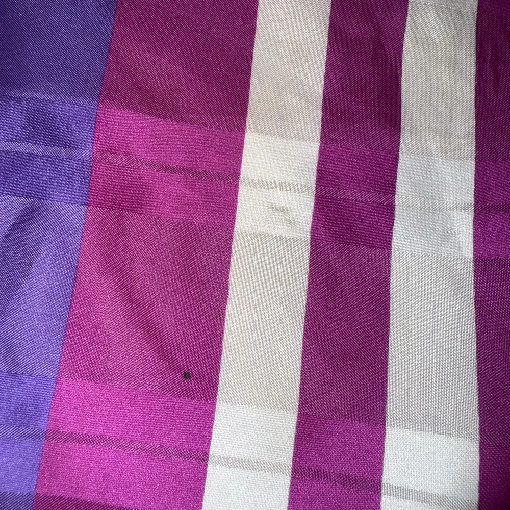Vintage Striped Square Scarf Purple Teal Green White Colorful Retro 30
